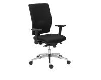 Silla de oficina Bruneau Activ' tejido - patas aluminio - sincronizada