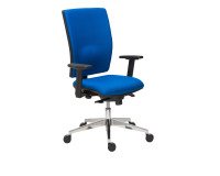 Silla de oficina Bruneau Activ' tejido - patas aluminio - sincronizada