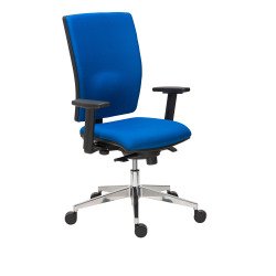 Silla de oficina Bruneau Activ' tejido - patas aluminio - sincronizada
