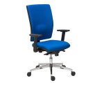 Silla de oficina Bruneau Activ' tejido - patas aluminio - sincronizada