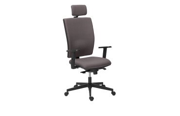 Sedia direzionale Bruneau Activ' schienale in tessuto con braccioli 1D e poggiatesta 2D inclusi