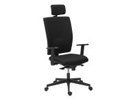 Sedia direzionale Bruneau Activ' schienale in tessuto con braccioli 1D e poggiatesta 2D inclusi