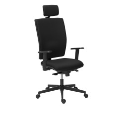 Sedia direzionale Bruneau Activ' schienale in tessuto con braccioli 1D e poggiatesta 2D inclusi