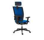 Silla de oficina Bruneau Activ' tejido - patas nailon - sincronizada - con cabecera