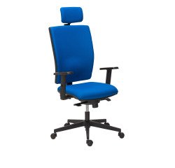 Sedia direzionale Bruneau Activ' schienale in tessuto con braccioli 1D e poggiatesta 2D inclusi