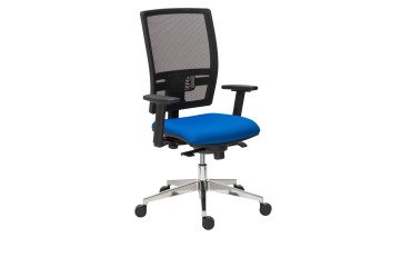 Silla de oficina Bruneau Activ' malla - patas aluminio - sincronizada