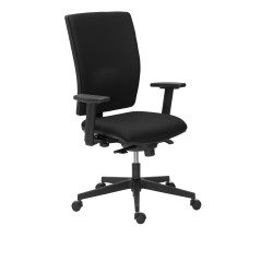 Sedia direzionale Bruneau Activ' schienale in tessuto con braccioli 3D inclusi