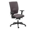 Chaise de bureau Bruneau Activ' - Tissu - Dossier haut avec soutien lombaire - Pieds noirs