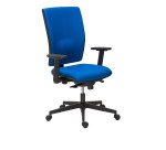 Chaise de bureau Bruneau Activ' - Tissu - Dossier haut avec soutien lombaire - Pieds noirs