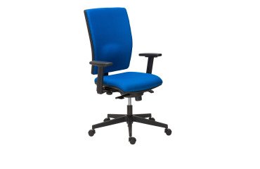 Bruneau Activ' office chair - Fabric - High back with lumbar support - Black legs
