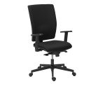 Bureaustoel Bruneau Activ' - Stof - Hoge rugleuning met lendensteun - zwarte poten