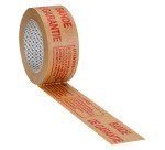 Ruban adhésif Kraft brun Bruneau imprimé "Bande de garantie", 85 g/m², 50 mm x 50 m