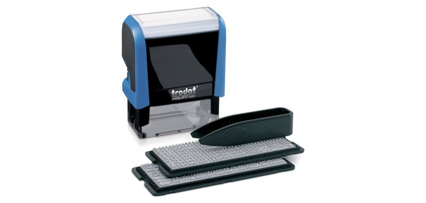 Tampon personnalisable Printy typomatic 4912T Trodat 4 lignes