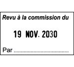 Tampon dateur personnalisable Professional Line 5430 Trodat empreinte bicolore - 2 lignes + date