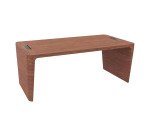 Bureau droit Direction Xennon finition placage bois L 190 cm