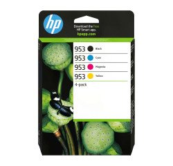 Hp Pack 4 cartucce 953 6ZC69AE ciano, magenta, giallo, nero