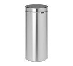 Poubelle 30 litres Brabantia Touch Bin ronde mat