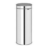 Poubelle 30 litres Brabantia Touch Bin, ronde