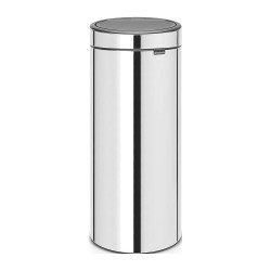 Poubelle 30 litres Brabantia Touch Bin, ronde