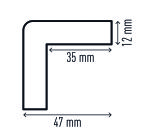 Profilo paracolpi angolare squadrato Durable C35