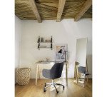 Chaise de bureau Madina gris foncé