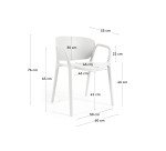 Chaise d'extérieur ANIA - Usage intérieur et extérieur