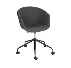 Chaise de bureau Yvette gris foncé