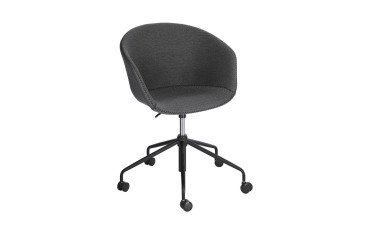 Chaise de bureau Yvette gris foncé