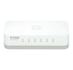 Router Conmutador de red no gestionado Fast Ethernet (10/100) Blanco D-Link GO-SW-5E