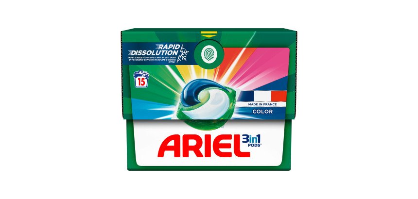 Ariel All in 1 couleur - boîte de 15 pods