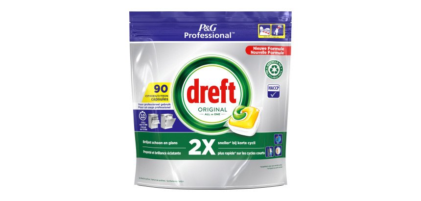 Dreft Original Citron All in 1 vaisselle  - Sac 90 capsules