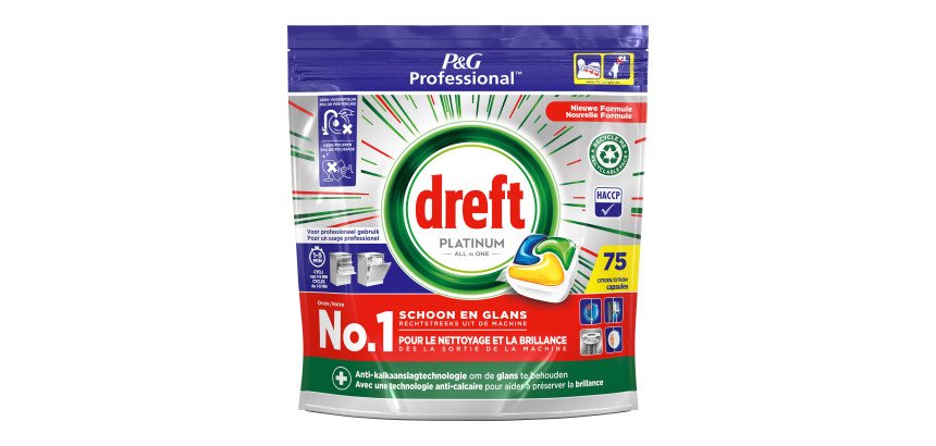 Dreft Platinum All in 1 lemon dishwashing - 75 capsules pack