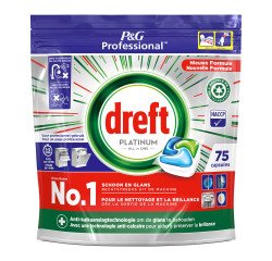 Dreft Platinum All in 1 dishwasher - 75 capsules bag