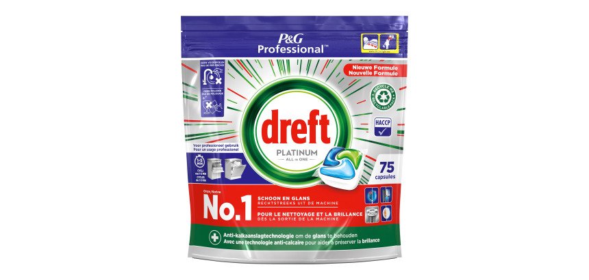 Dreft Platinum All in 1 vaatwas - Zak 75 capsules