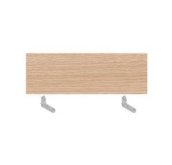 White or oak colored partition panel from the Wood-Metal line