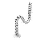 Vertebra porta cavi snodata in alluminio grigio