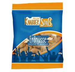Cacahuètes grillées et salées Hellma - Sachet de 25 g