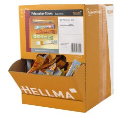 Sucre roux Hellma - Boîte distributrice de 500 sticks