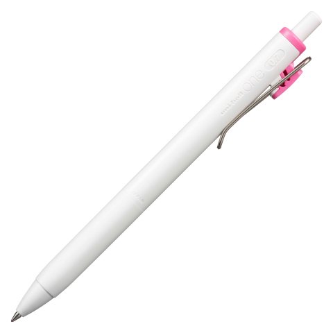 Boligrafo tinta gel clip Uni-ball One rosa