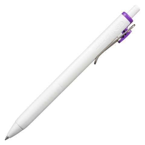 Boligrafo tinta gel clip Uni-ball One violeta