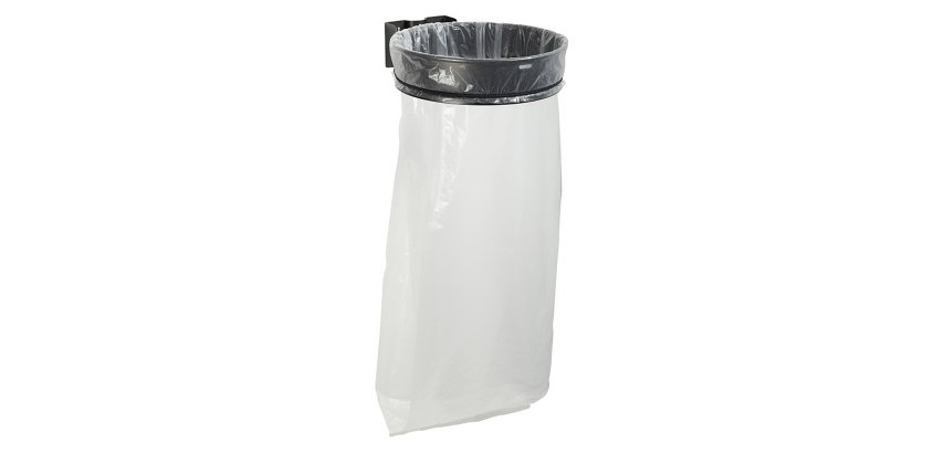 Support de sacs poubelles mural 110 L Ecollecto Rossignol noir