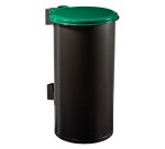 Corbeille 80 litres Tubo ronde extérieur couleur
