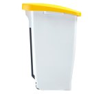 Poubelle 60 litres Mobily Rossignol tri sélectif rectangle à pédale couleur