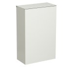 Poubelle murale 10 litres rectangle à couvercle blanche