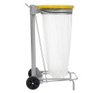 Portabolsas de basura con ruedas de pedal 110 litros Collecroule Rossignol