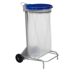 Support de sacs poubelles roulant  à pédale 110 Litres Collecroule Rossignol