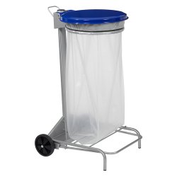 Support de sacs poubelles roulant  à pédale 110 Litres Collecroule Rossignol