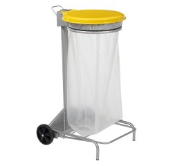 Portabolsas de basura con ruedas de pedal 110 litros Collecroule Rossignol