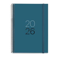 Agenda semana vista 155x213 Basic Calm Ocean Catalán Miquelrius