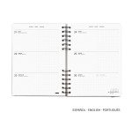 Agenda semana vista 160,5x218 mm Back to Basics Crema Miquelrius